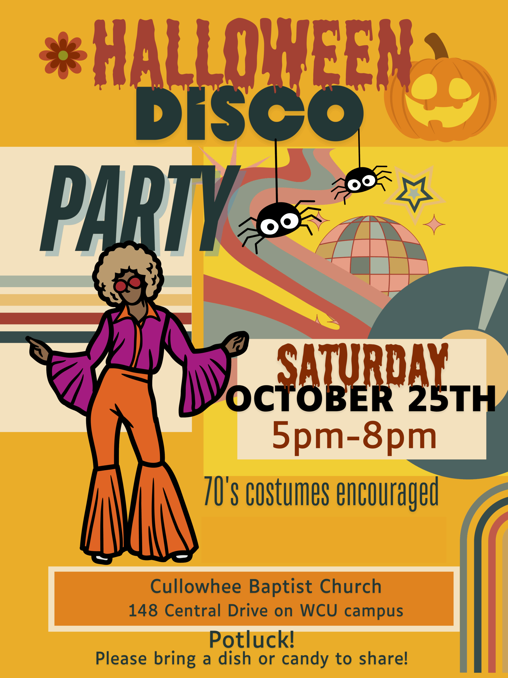 Halloween Disco, Oct 25 5-8 PM, Cullowhee Baptist Church