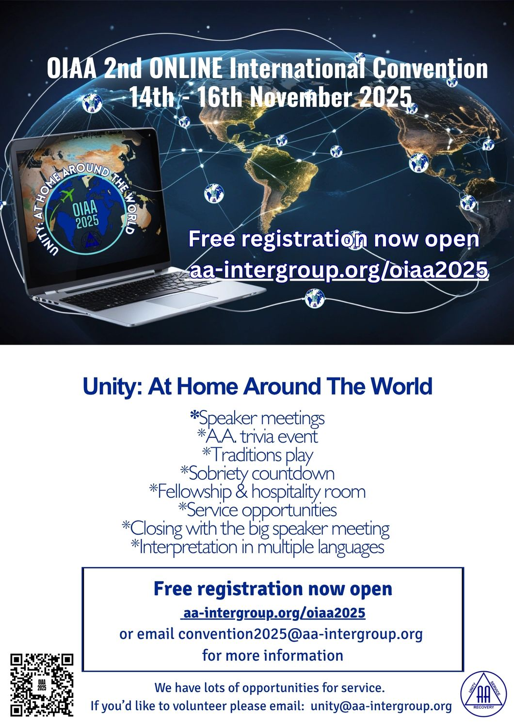 Online Intergroup Convention, 11/14-11/16