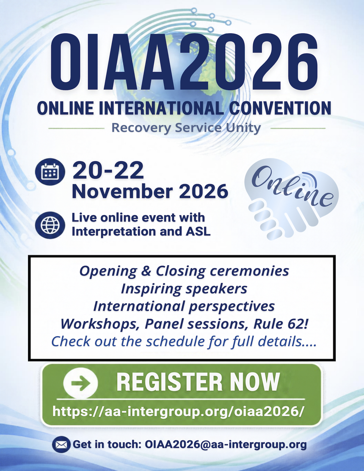 OIAA 2026, Nov 2026, https://aa-intergroup.org/oiaa2026/